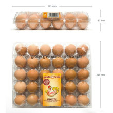 Caixa de embalagem do recipiente do ovo do PVC (bandeja plástica)